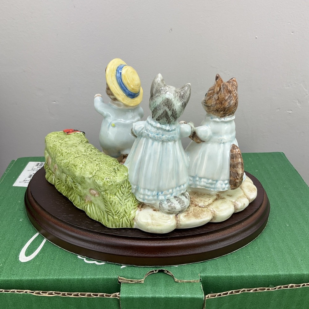 Beatrix Potter Mittens Tom Kitten & Moppet Tableau Beswick Royal Doulton 1999 - Picture 4 of 12